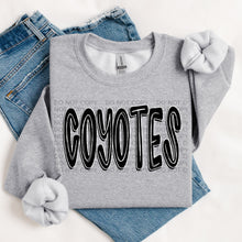 Load image into Gallery viewer, Retro Doodle Mascot BW Dropdown TRANSFER SWD TEMP