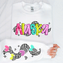 Load image into Gallery viewer, Bright Checkered States(All 50 states available) DTF TRANSFER