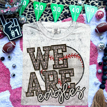 Load image into Gallery viewer, We Are Faux Embroidery Glitter Baseball Mascot TRANSFER CAP JAN