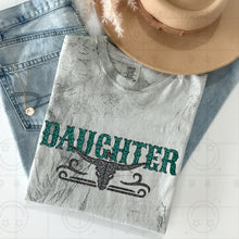 Load image into Gallery viewer, Title Turquoise Faux Glitter Bullhead Dropdown TRANSFER HMWK FEB 25