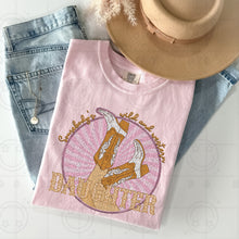 Load image into Gallery viewer, Somebody’s Wild & Western Title Boots Faux Embroidery Dropdown TRANSFER HMWK FEB 25