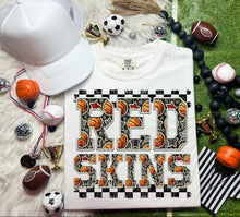 Load image into Gallery viewer, Basketball Faux Embroidery Checkered Mascots DROPDOWN TRANSFER CAP
