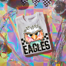 Load image into Gallery viewer, Pink Teal Gold Glitter Checker Mascots Dropdown TRANSFER CST JUNE