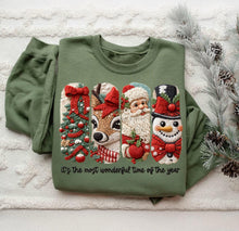 Load image into Gallery viewer, It’s The Most Wonderful Time Of The Year Faux Yarn 4 Block TRANSFER ET OCT 25