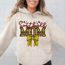 Load image into Gallery viewer, Softball Names Bow Faux Embroidery TRANSFER HMWK JAN