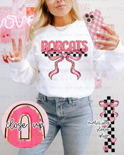 Load image into Gallery viewer, Sweet Bow Checkered Mascots With SLEEVE OPTION TRANSFER CAP JAN