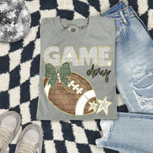 Load image into Gallery viewer, Dalmatian Game Day Football With Bow DROPDOWN TRANSFER CAP FEB