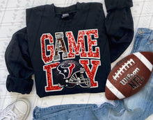 Load image into Gallery viewer, Game Day Team Helmet Faux Embroidery DROPDOWN TRANSFER TGG