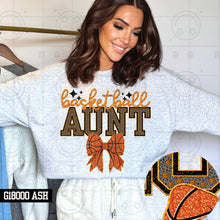 Load image into Gallery viewer, Basketball Names Bow Faux Embroidery TRANSFER HMWK JAN