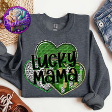 Load image into Gallery viewer, Green Glitter Paintbrush Shamrock DROPDOWN TRANSFER VP JAN 25