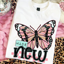 Load image into Gallery viewer, Made New Butterfly Pink Checker TRANSFER DWS FEB 26