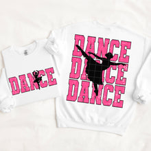 Load image into Gallery viewer, Dance Triple Stack Pink Distressed With Dancer FRONT OR BACK DROPDOWN TRANSFER SDD APR 26