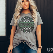 Load image into Gallery viewer, Star Checkered Circle Mascots DROPDOWN TRANSFER COR
