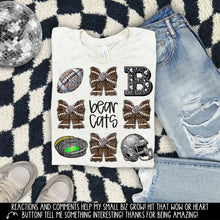 Load image into Gallery viewer, Rhinestone Bow Mascot Collage DROPDOWN TRANSFER