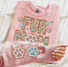 Load image into Gallery viewer, Gingerbread Or Paw Christmas Title Faux Embroidery With Sleeve CUSTOMIZED DTF TRANSFER