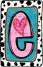 Load image into Gallery viewer, Valentines Box Letter Name CUSTOMIZED DTF Transfer