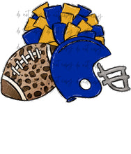 Load image into Gallery viewer, Football Pom Helmet (Add Name) Customized DTF TRANSFER