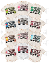 Load image into Gallery viewer, Overstimulated And Under Caffeinated Checker DROPDOWN TRANSFER HOOPLA MAR 26