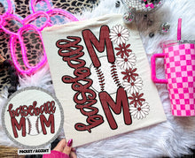 Load image into Gallery viewer, Floral Baseball Mom With Pocket DROPDOWN TRANSFER CAP MAR