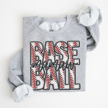 Load image into Gallery viewer, Baseball Faux Embroidery Names DROPDOWN TRANSFER SDD