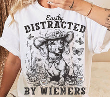 Load image into Gallery viewer, Easily Distracted By Wieners Dachshund DROPDOWN TRANSFER ET FEB 26