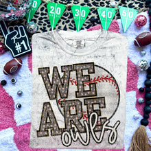 Load image into Gallery viewer, We Are Faux Embroidery Glitter Baseball Mascot TRANSFER CAP JAN