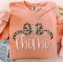 Load image into Gallery viewer, Leopard Bow Floral Name TRANSFER BIA JAN