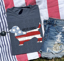 Load image into Gallery viewer, Patriotic Dog Designs Black Text SWD MAY DROPDOWN TRANSFER