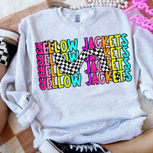 Load image into Gallery viewer, 80’s Stacked Checker Mascots DROPDOWN TRANSFER CSD FEB 26