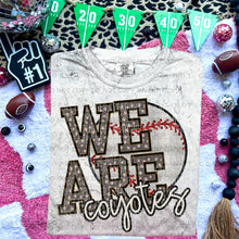 Load image into Gallery viewer, We Are Faux Embroidery Glitter Baseball Mascot TRANSFER CAP JAN