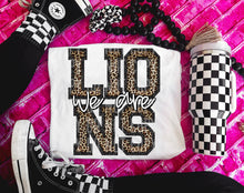 Load image into Gallery viewer, We Are Faux Embroidery Leopard Mascot DROPDOWN TRANSFER CAP