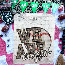 Load image into Gallery viewer, We Are Faux Embroidery Glitter Baseball Mascot TRANSFER CAP JAN