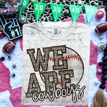 Load image into Gallery viewer, We Are Faux Embroidery Glitter Baseball Mascot TRANSFER CAP JAN