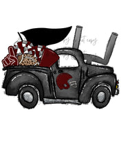 Load image into Gallery viewer, Football Cheer Spirit Truck (Add Name) Customized DTF TRANSFER