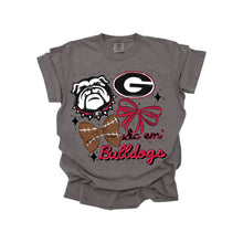 Load image into Gallery viewer, Football Bow Team DROPDOWN TRANSFER MWG JUNE 25