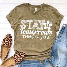 Load image into Gallery viewer, Stay Tomorrow Needs You Flower DROPDOWN TRANSFER SBB
