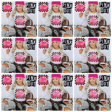 Load image into Gallery viewer, Pink Out Mascot Gold Glitter Chenille DROPDOWN TRANSFER