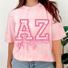 Load image into Gallery viewer, Pink Coquette Bow Heart State(all 50 states available) TRANSFER ECHT MAR