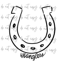 Load image into Gallery viewer, Doodle Single Color Mascots Dropdown TRANSFER