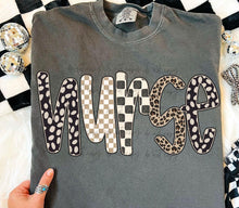 Load image into Gallery viewer, Nurse Leopard Checker TRANSFER