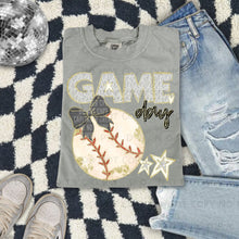 Load image into Gallery viewer, Dalmatian Game Day Baseball With Bow DROPDOWN TRANSFER CAP FEB