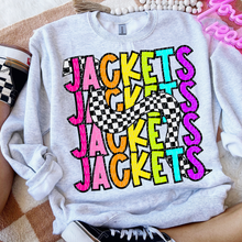 Load image into Gallery viewer, 80’s Stacked Checker Mascots DROPDOWN TRANSFER CSD FEB 26