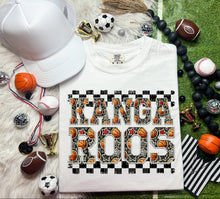 Load image into Gallery viewer, Basketball Faux Embroidery Checkered Mascots DROPDOWN TRANSFER CAP