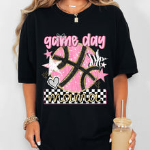 Load image into Gallery viewer, Game Day Mama Pink Star Checker DROPDOWN TRANSFER DWS MAR 26