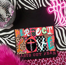 Load image into Gallery viewer, Perfect Love Casts Out Fear Leopard Checker Magazine Cutout TRANSFER DWD