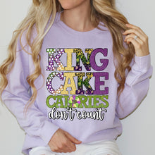 Load image into Gallery viewer, King Cake Calories Don’t Count Polka Leopard TRANSFER DWS