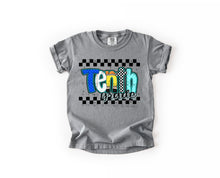 Load image into Gallery viewer, Checker Blue Pencil Plaid School Grades DROPDOWN TRANSFER