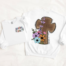 Load image into Gallery viewer, Amazing Grace Floral Cross With Pocket TRANSFER SDD FEB 26