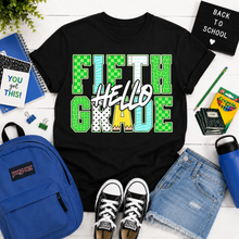 Load image into Gallery viewer, Hello Grade Green Checker Pencil DROPDOWN TRANSFER PARJO JULY 26