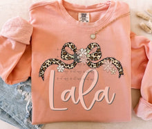 Load image into Gallery viewer, Leopard Bow Floral Name TRANSFER BIA JAN